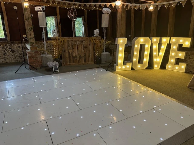 Wedding DJ at Farthingloe Barn with Sugar Promotions